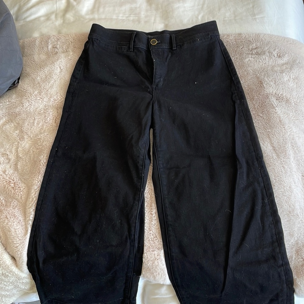 Wide leg denim
